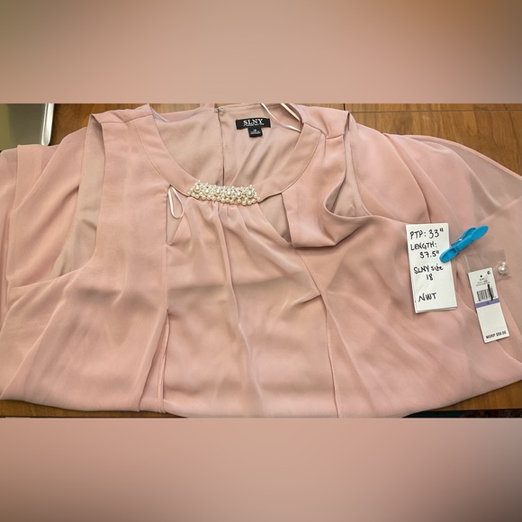 SLNY Rose Pink Cocktail/Special Event Dress - Picture 4 of 8